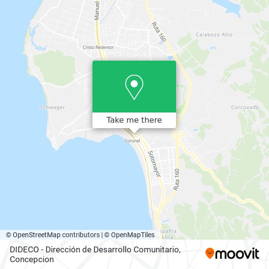 DIDECO - Dirección de Desarrollo Comunitario map