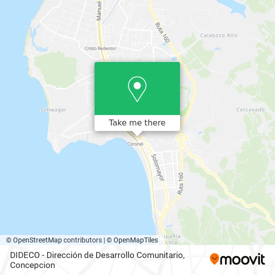DIDECO - Dirección de Desarrollo Comunitario map
