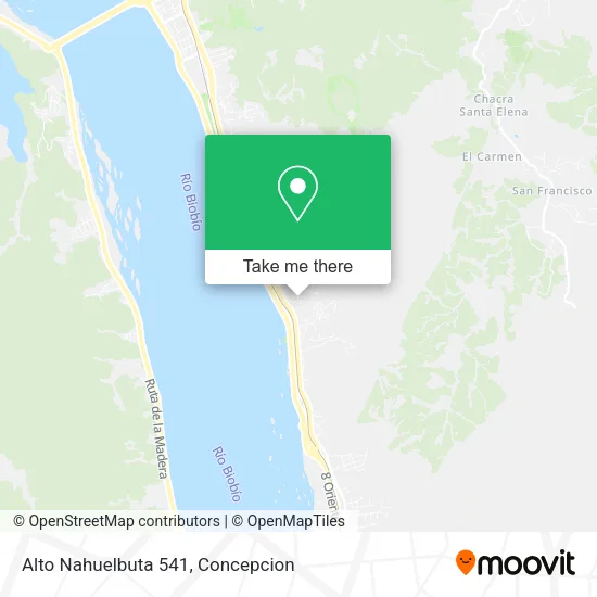 Alto Nahuelbuta 541 map