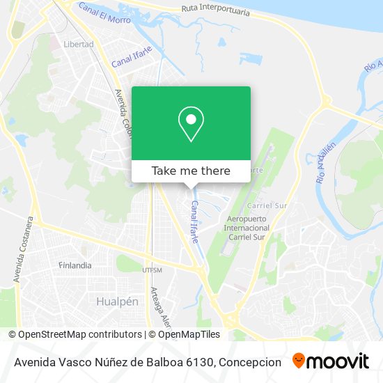 Mapa de Avenida Vasco Núñez de Balboa 6130