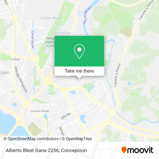 Mapa de Alberto Blest Gana 2256