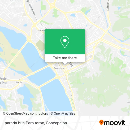 parada bus Para tome map