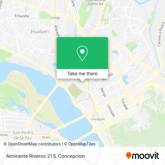 Almirante Riveros 215 map