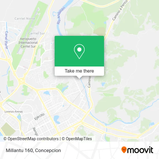 Mapa de Millantu 160