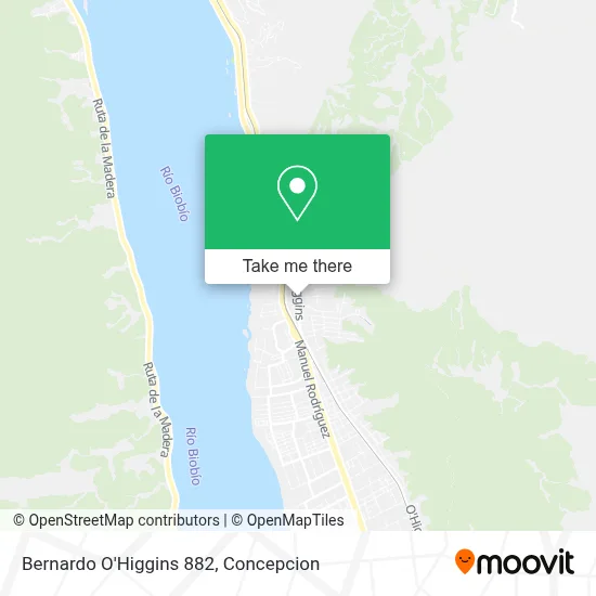 Bernardo O'Higgins 882 map