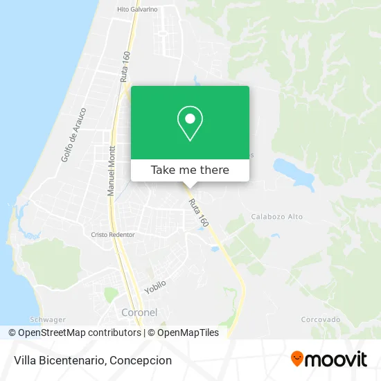Villa Bicentenario map