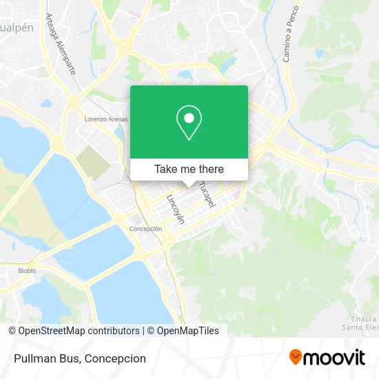 Mapa de Pullman Bus
