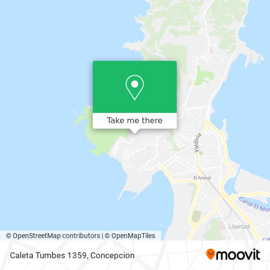 Caleta Tumbes 1359 map