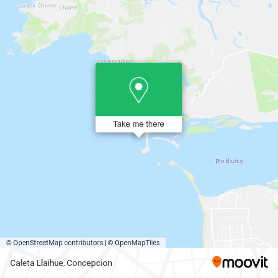 Mapa de Caleta Llaihue