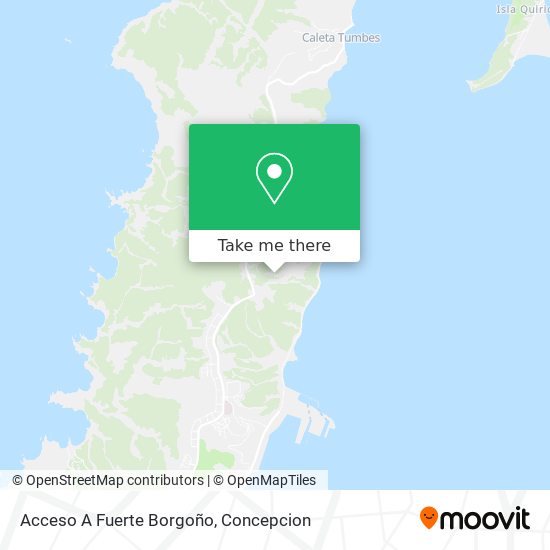 Mapa de Acceso A Fuerte Borgoño