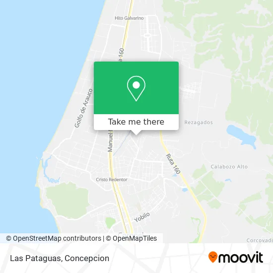 Las Pataguas map