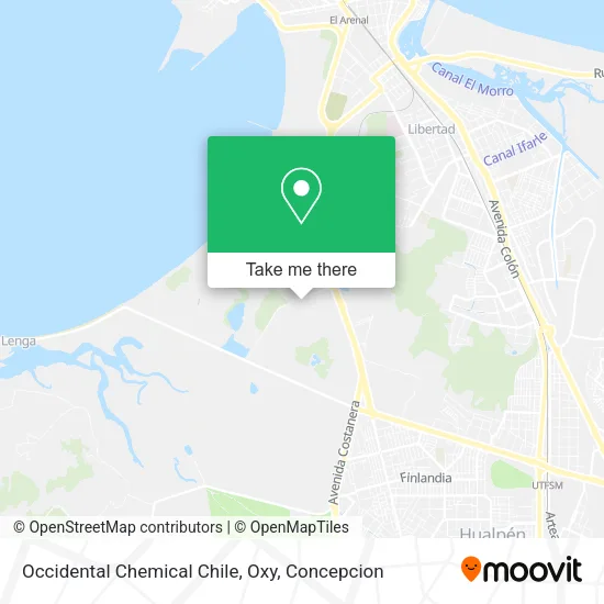 Mapa de Occidental Chemical Chile, Oxy