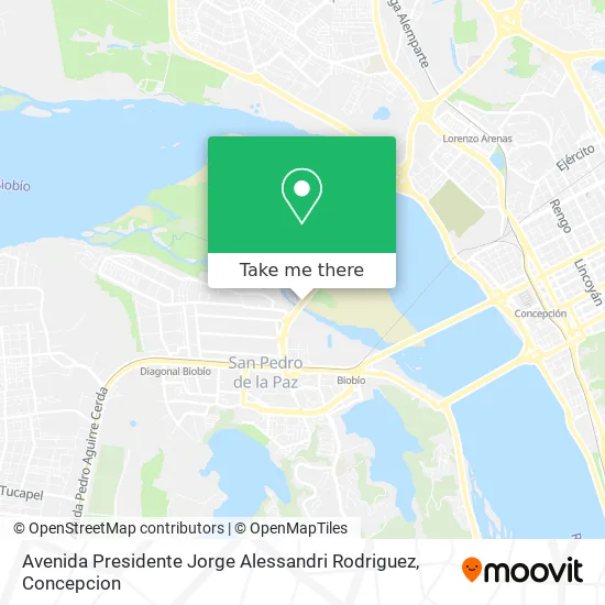 Mapa de Avenida Presidente Jorge Alessandri Rodriguez