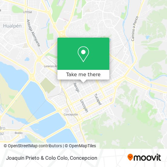 Joaquín Prieto & Colo Colo map