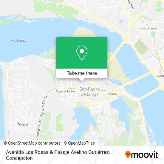 Mapa de Avenida Las Rosas & Pasaje Avelino Gutiérrez