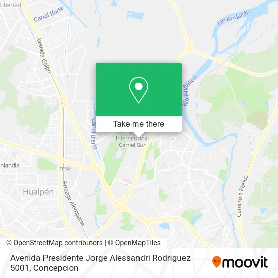 Avenida Presidente Jorge Alessandri Rodriguez 5001 map