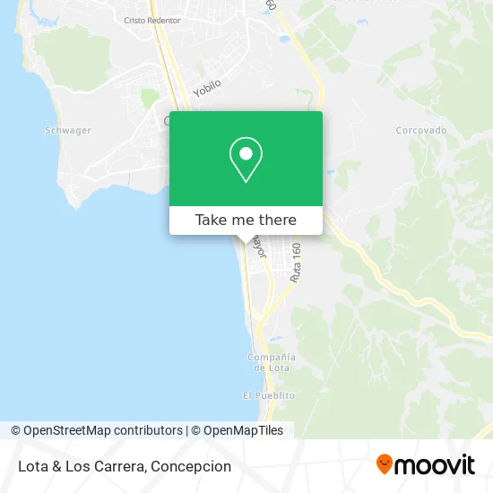 Mapa de Lota & Los Carrera