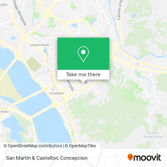 San Martín & Castellón map