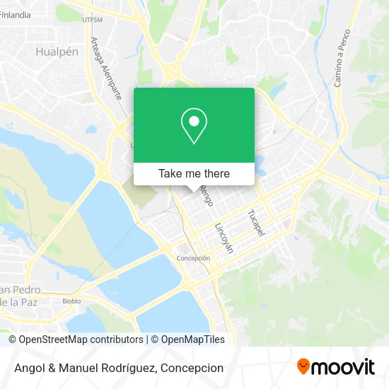 Mapa de Angol & Manuel Rodríguez