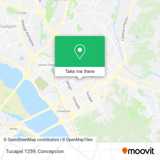 Mapa de Tucapel 1259