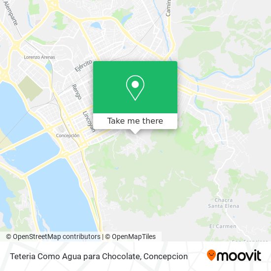 Teteria Como Agua para Chocolate map