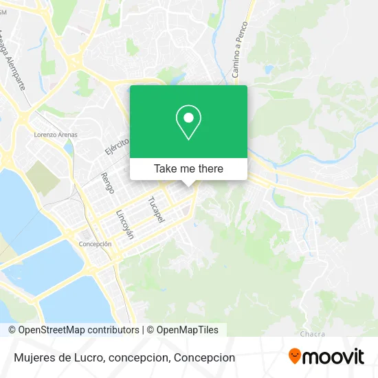 Mapa de Mujeres de Lucro, concepcion