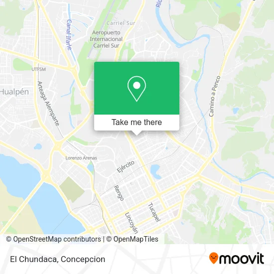 Mapa de El Chundaca
