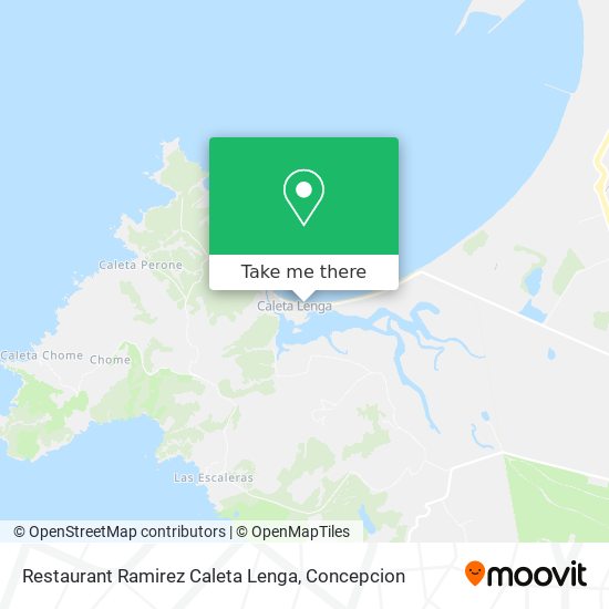 Mapa de Restaurant Ramirez Caleta Lenga