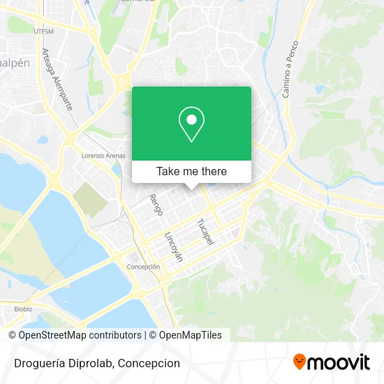 Mapa de Droguería Diprolab