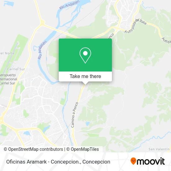 Mapa de Oficinas Aramark - Concepcion.