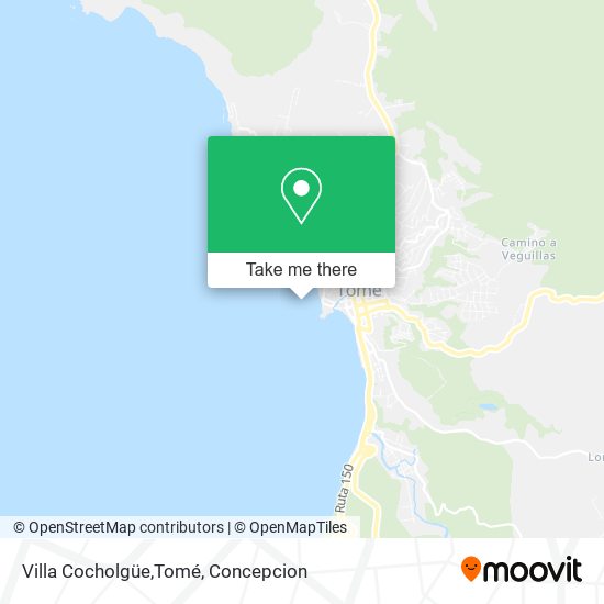 Mapa de Villa Cocholgüe,Tomé