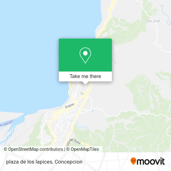Mapa de plaza de los lapices