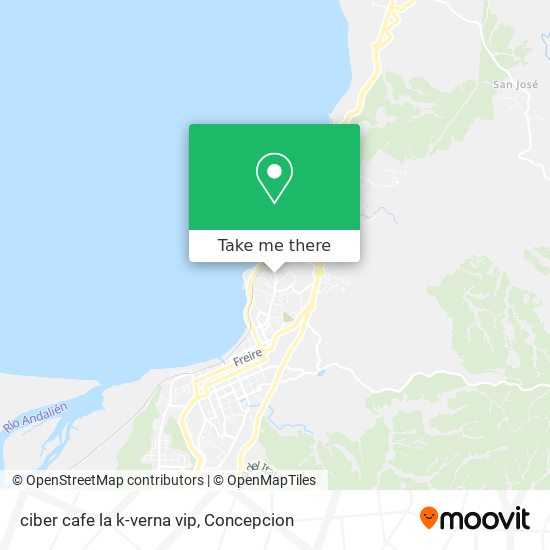Mapa de ciber cafe la k-verna vip