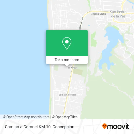 Mapa de Camino a Coronel KM 10