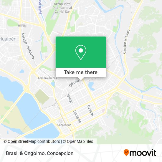 Mapa de Brasil & Ongolmo