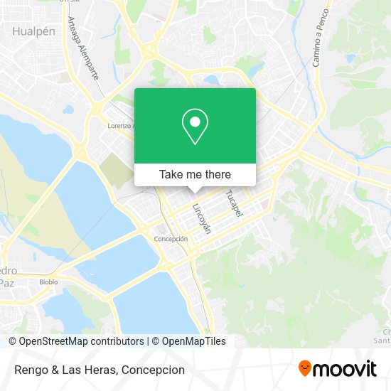 Rengo & Las Heras map