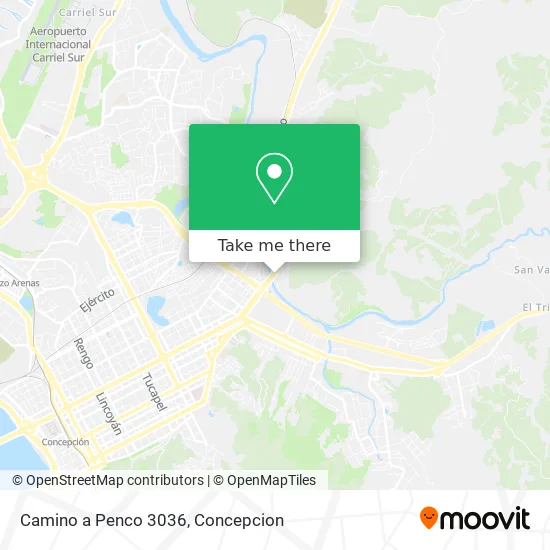Camino a Penco 3036 map