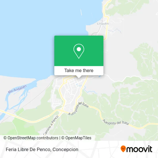 Mapa de Feria Libre De Penco