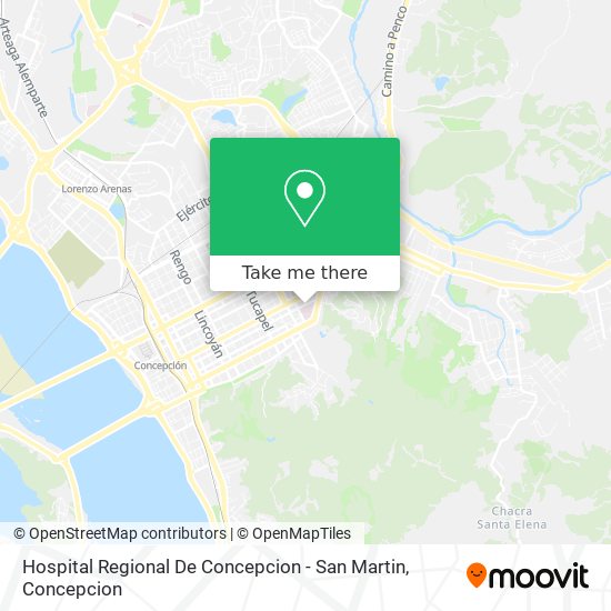 Hospital Regional De Concepcion - San Martin map