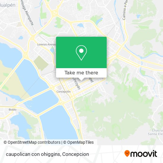 caupolican con ohiggins map