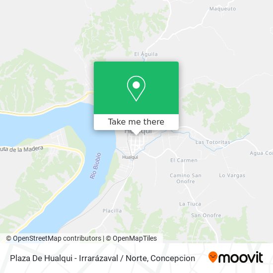 Mapa de Plaza De Hualqui - Irrarázaval / Norte