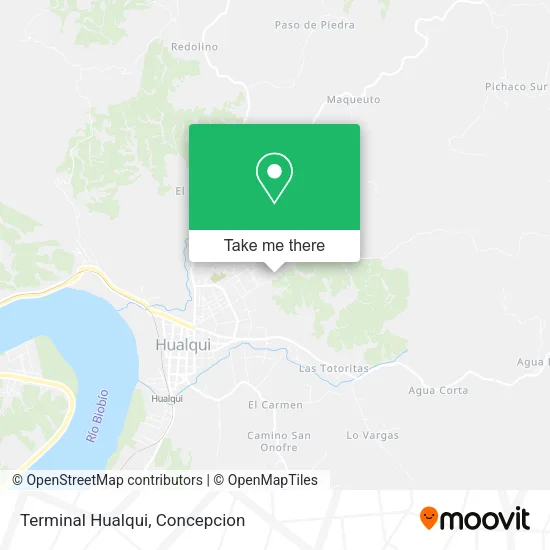Mapa de Terminal Hualqui