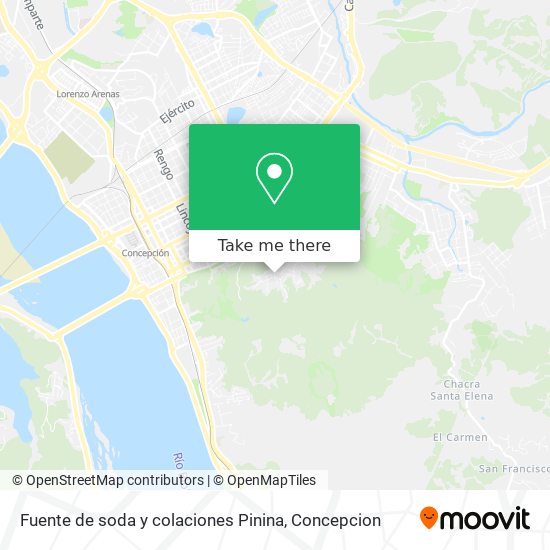 Fuente de soda y colaciones Pinina map