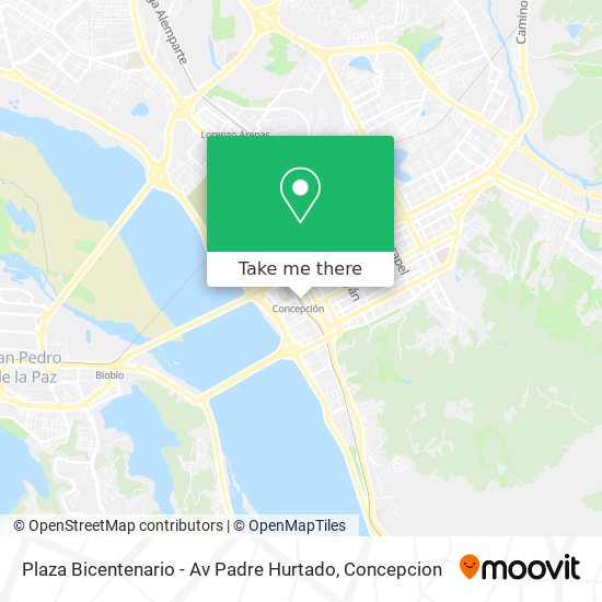 Mapa de Plaza Bicentenario - Av Padre Hurtado