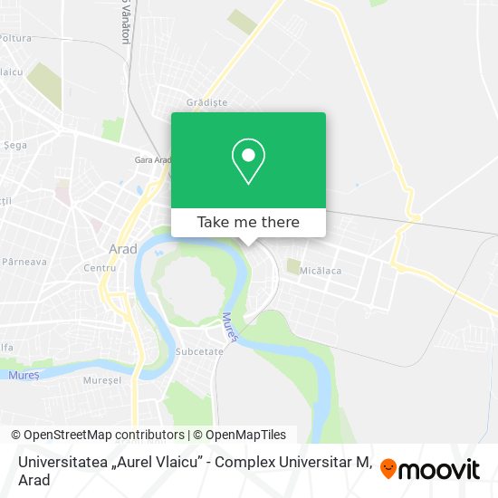 Universitatea „Aurel Vlaicu” - Complex Universitar M map