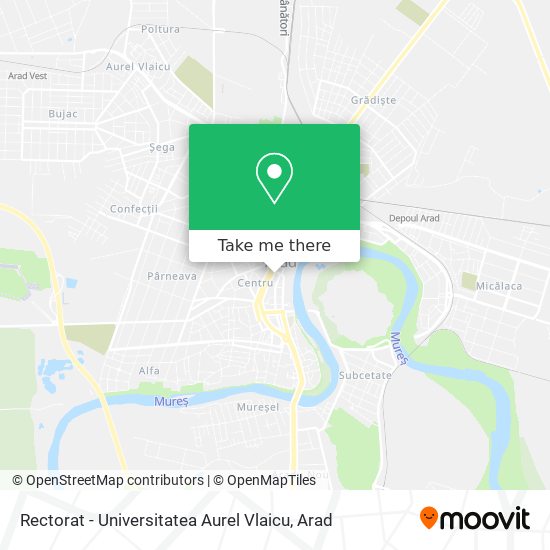 Rectorat - Universitatea Aurel Vlaicu map