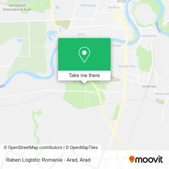 Raben Logistic Romania - Arad map