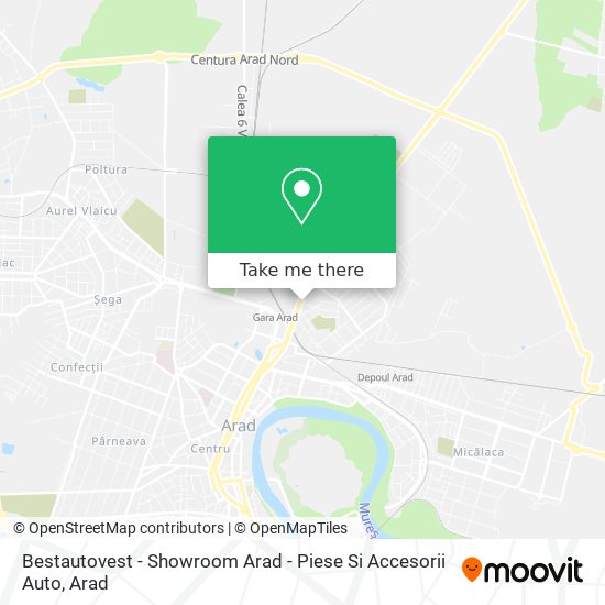 Bestautovest - Showroom Arad - Piese Si Accesorii Auto map