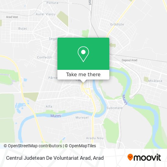 Centrul Judetean De Voluntariat Arad map