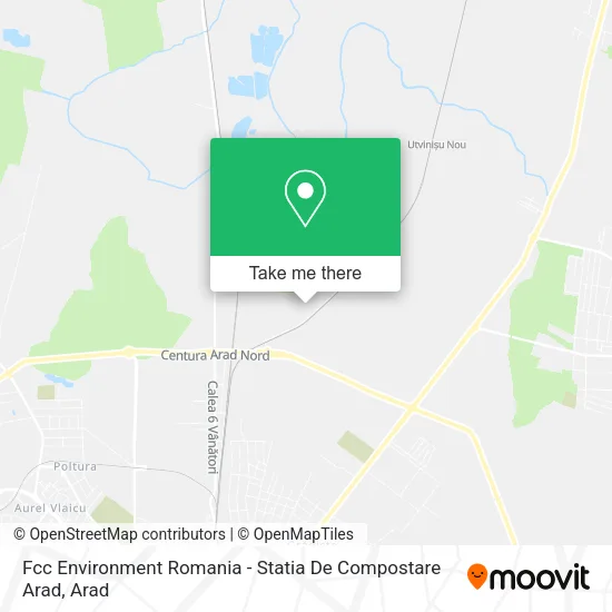 Fcc Environment Romania - Statia De Compostare Arad map